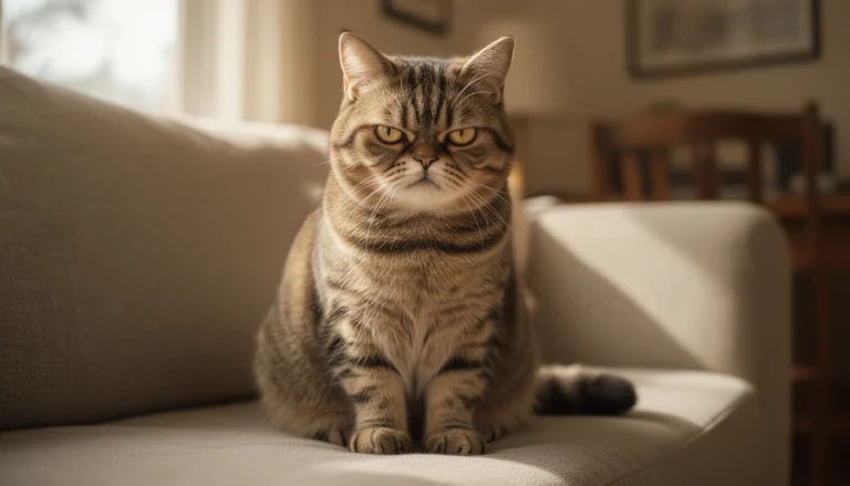 Cat with a hilarious unimpressed expression — funny cat names